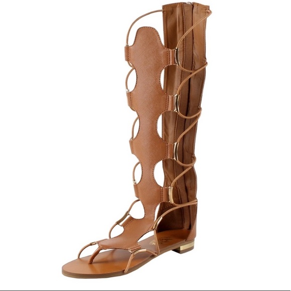 Shoes - Knee-High Gladiator Sandals